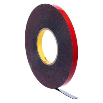 3M® - Plus™ 60' x 0.25" Black Automotive Attachment Tape