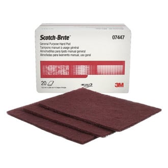3M® - Scotch-Brite™ 9" x 6" Very Fine Aluminum Oxide General Purpose Hand Pad (20 Pieces)