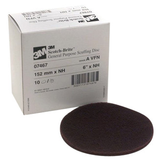 3M® - Scotch-Brite™ 6" Very Fine Aluminum Oxide Non-Vacuum Hook-and-Loop Scuffing Disc (10 Pieces)