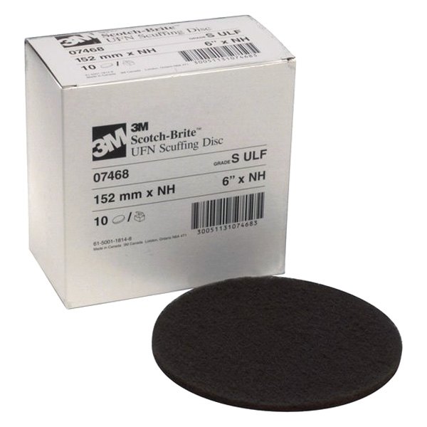 3M® - Scotch-Brite™ 6" Super Fine Silicon Carbide Non-Vacuum Hook-and-Loop Scuffing Disc (10 Pieces)