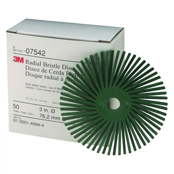 3M® - Scotch-Brite™ 3" 50 Grit Strait Radial Bristle Disc (10 Pieces)