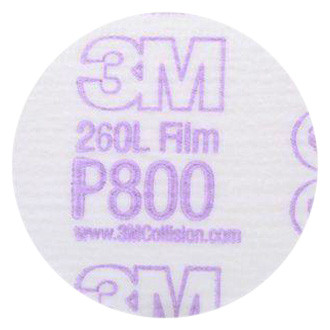 3M® - Hookit™ 260L 3" Super Fine Aluminum Oxide Non-Vacuum Hook-and-Loop Finishing Disc