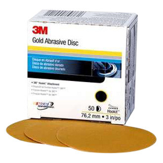 3M® 917 - Hookit™ 236U 3" P180 Grit Aluminum Oxide Non-Vacuum Hook-and-Loop Disc (50 Pieces)