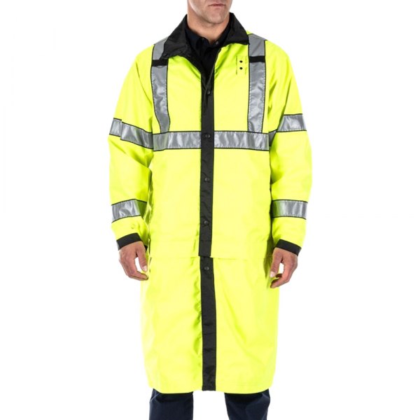 5.11 Tactical® - Large Black Nylon Reversible High Visibility Rain Coat