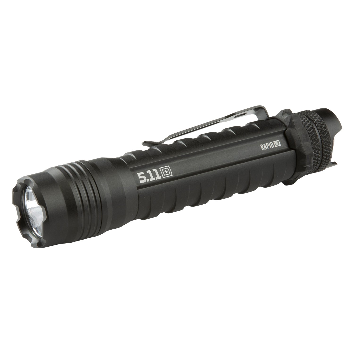 5.11 Tactical Rapid L2 Flashlight Brightness Strobe Torch Black 53391 Batteries 