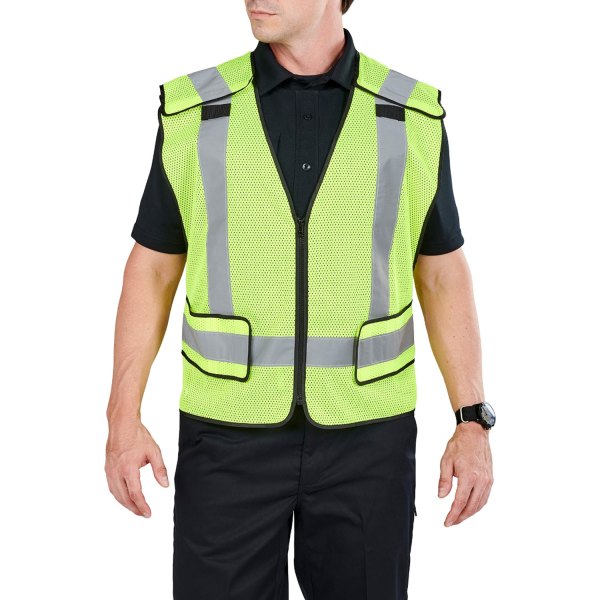 5.11 Tactical® - Fast-Tac™Regular Medium/XX-Large Yellow Polyester Mesh High Visibility Safety Vest