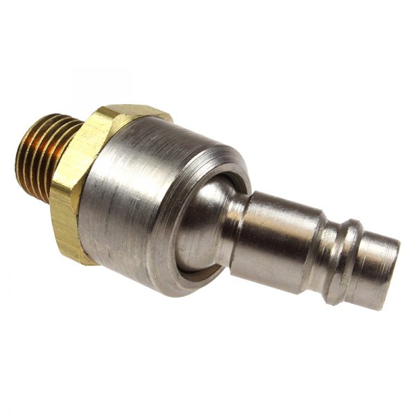 Acme Automotive® - M-Style 1/4" (M) NPT x 1/4" Brass/Steel Quick Coupler Plug