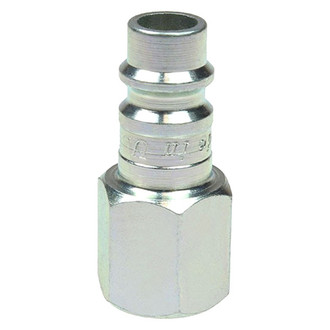 Acme Automotive® - Megaflow™ E-Style 1/4" (F) NPT x 1/4" Plated Steel Quick Coupler Plug