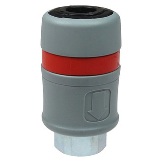 Acme Automotive® - Megaflow™ M-Style 1/4" (F) NPT x 1/4" 78 CFM Composite Non-Marring Composite Quick Coupler Body