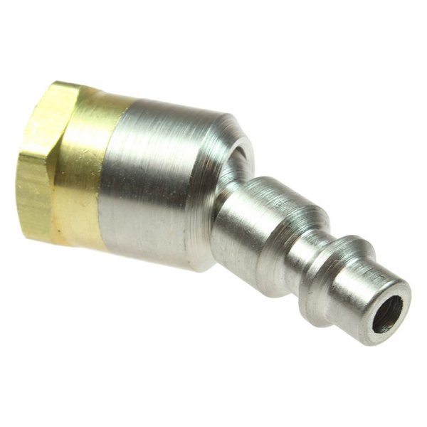 Acme Automotive® - I-Style 1/4" (F) NPT x 1/4" Brass/Steel Ball Swivel Quick Coupler Plug