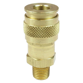 Acme Automotive® - Coilflow™ U-Style 1/4" NPT Automatic Universal Quick Coupler Body