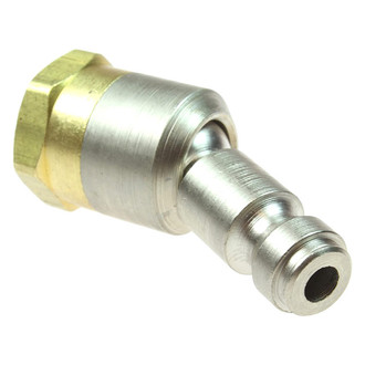 Acme Automotive® - Megaflow™ A-Style 1/4" (M) NPT x 1/4" Steel Ball Swivel Quick Coupler Plug