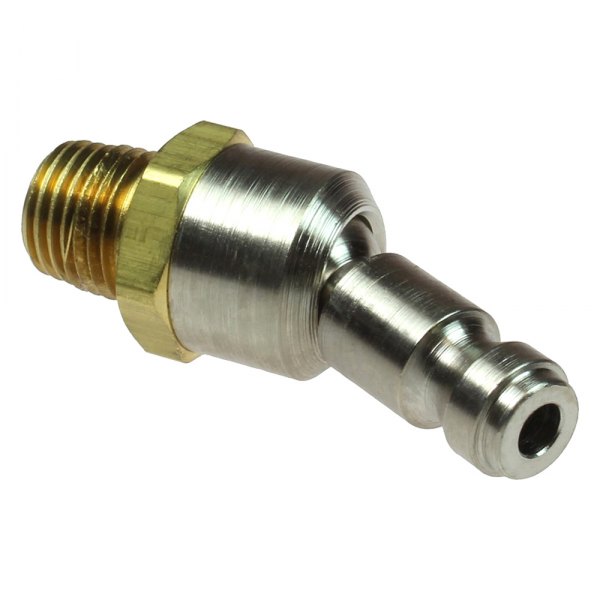 Acme Automotive® - Auto-Style 3/8" (M) NPT x 1/4" Brass/Steel Ball Swivel Quick Coupler Plug