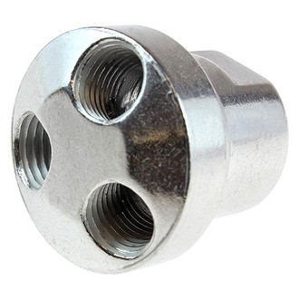 Acme Automotive® - 3/8" (F) NPT x (3) 1/4" (F) NPT Port Aluminum Manifold