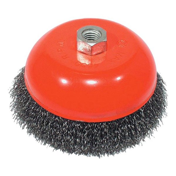 AES Industries® - 6" Steel Crimped Cup Brush