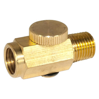 AES Industries® - 1/4" x 1/4" Brass Air Regulator
