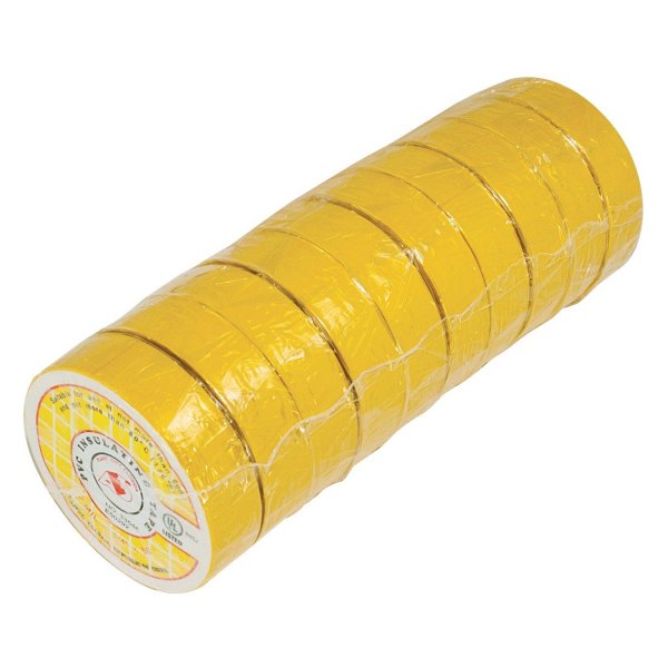 Aes Industries Y 50 X 0 75 Yellow Electrical Tape 10 Rolls Toolsid Com