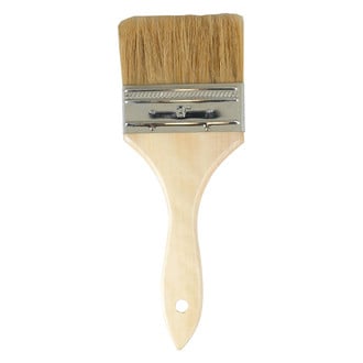 AES Industries® - 3" Flat Hog Bristle Paint Brush (12 Pieces)