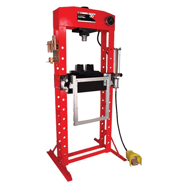 AFF® - 30 t Air/Hydraulic H-Type Super Duty Welded Press with Hand Winch and Protector Shield