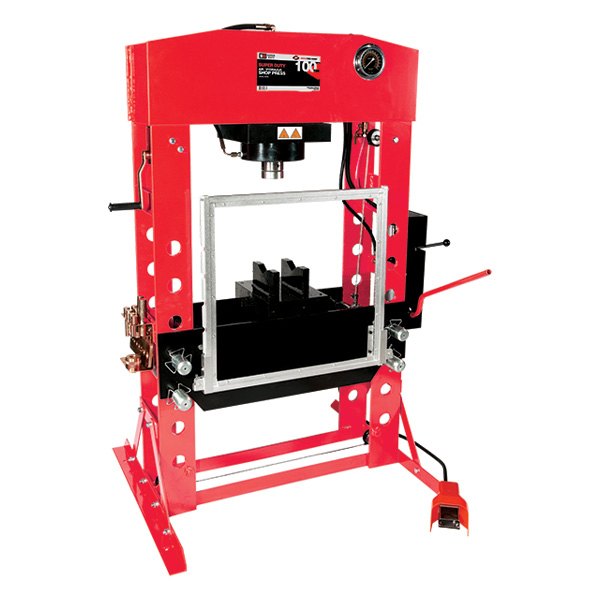 AFF® - 75 t Air/Hydraulic H-Type Super Duty Welded Press with Hand Winch and Protector Shield