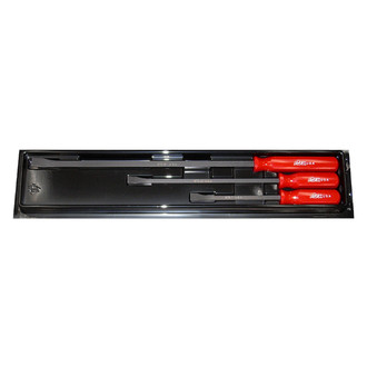 Ajax Tools® - 3-piece 7" to 18" Curved End Screwdriver Handle Pry Bar Set