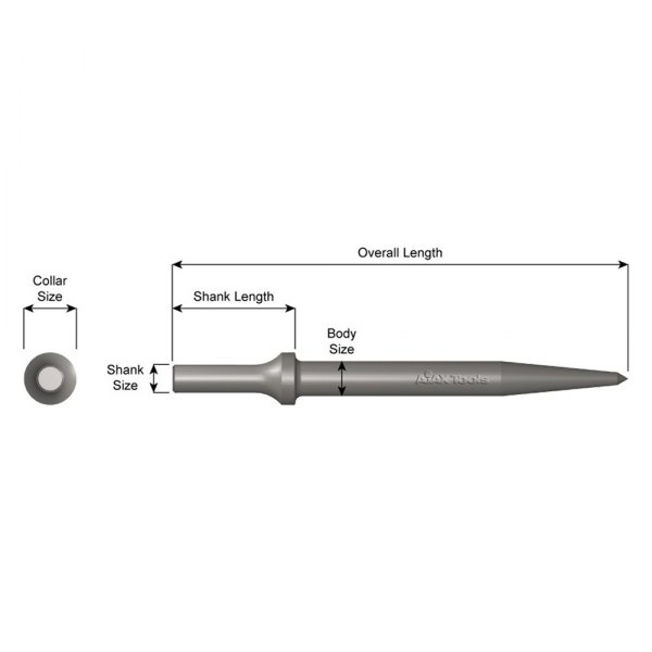Ajax Tools® A925-18 - .401 Parker Turn-Type Shank Pencil Point