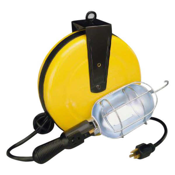 Alert Stamping® - 1250 W Incandescent Retractable Corded Trouble Work Light with 30' 16/3 SJT Cord