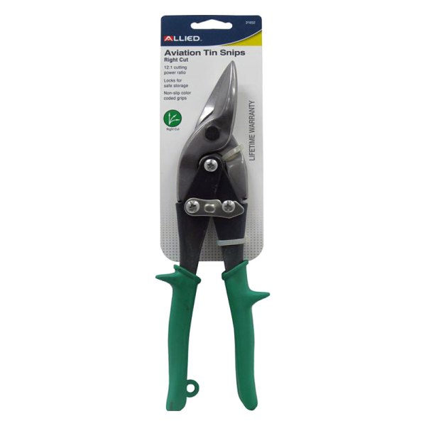 Allied Tools® - 11.1" Right Curves Cut Aviation Tinner Snips