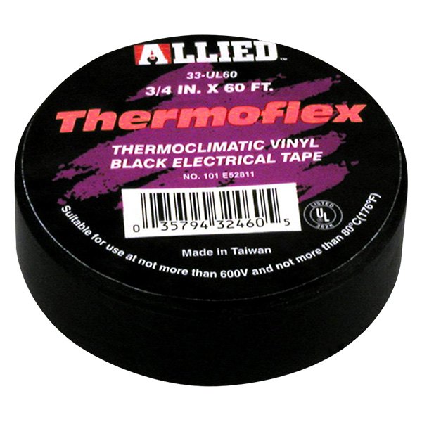 Allied Tools® - Thermoflex™ 60' x 0.75" Black Electrical Tape