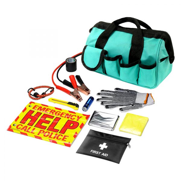 Allied Tools® - Her Hardware™ 10-piece Deluxe Roadside Emergency Tool Set in Tool Bag