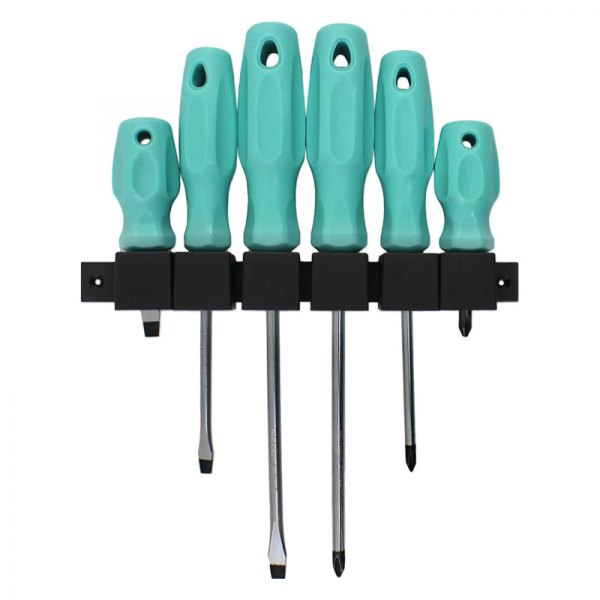 Allied Tools® - Her Hardware™ 6-piece Dipped Handle Magnetic Phillips/Slotted Mixed Screwdriver Set