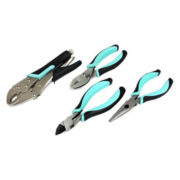 Allied Tools® - Her Hardware™ 4-piece Multi-Material Handle Mixed Pliers Set