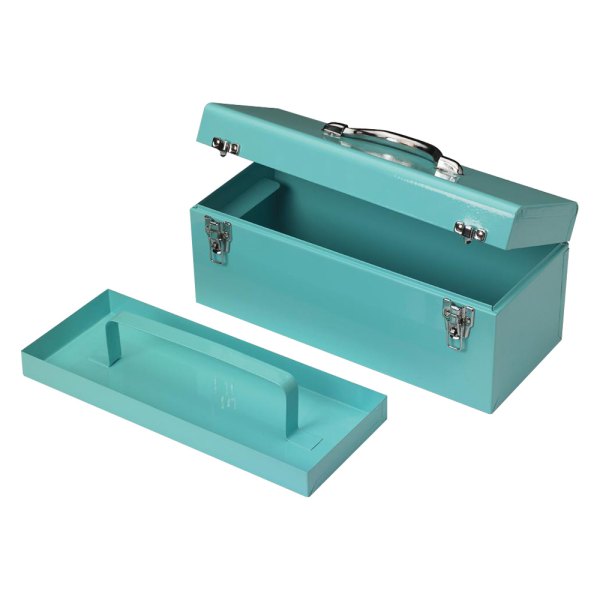 Allied Tools® - Her Hardware™ Metal Green Portable Tool Box (17" W x 7" D x 7.5" H)