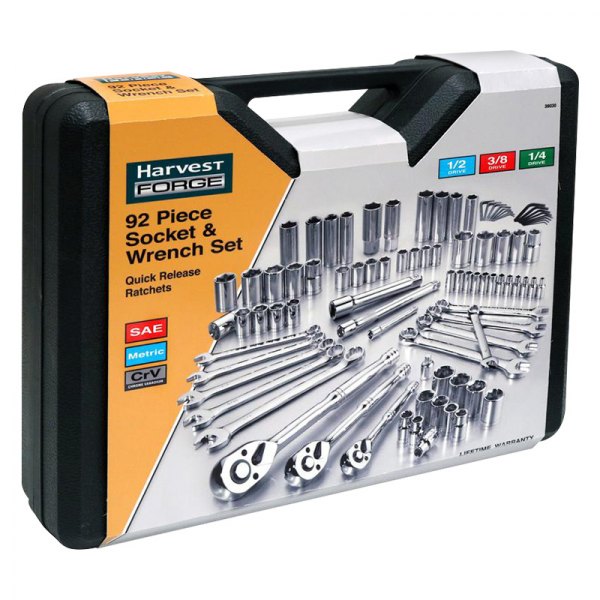 Allied Tools® - Harvest FORGE™ 92-piece Mechanics Tool Set in Heavy Storage/Carrying Case