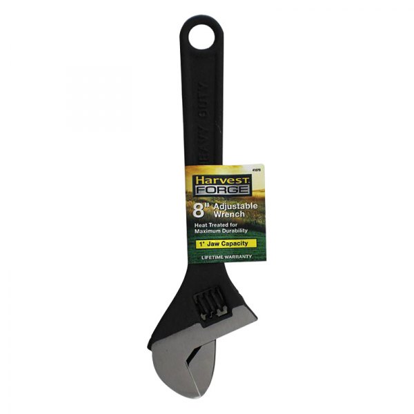 Allied Tools® - Harvest FORGE™ 1" x 8" OAL Black Oxide Plain Handle Adjustable Wrench