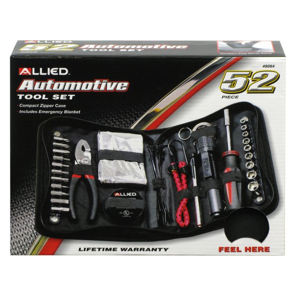 Allied Tools® - 52-piece Automotive Tool Set in Neoprene Zipper Case