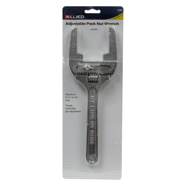Allied Tools® - 3" Chrome Packing Nut Adjustable Wrench