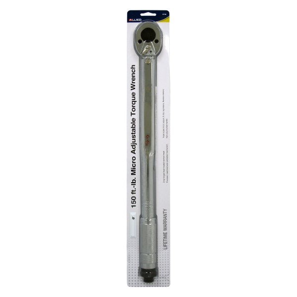 Allied Tools® - 1/2" Drive SAE 20 to 150 ft-lb Adjustable Click Torque Wrench