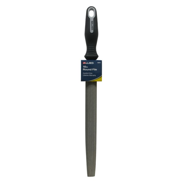 Allied Tools® - 10" Half Round American Pattern Bastard File with Handle