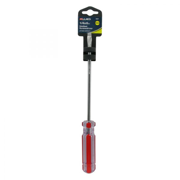 Allied Tools® - 1/4" x 6" Multi Material Handle Slotted Screwdriver