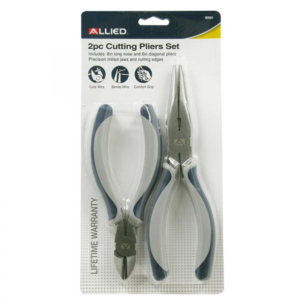 Allied Tools® - 2-piece 6" to 8" Multi-Material Handle Mixed Pliers Set