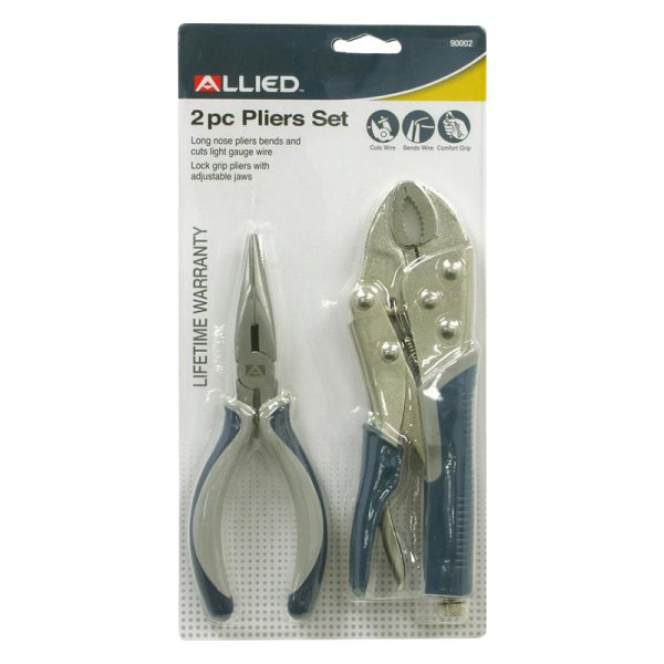 Allied Tools® - 2-piece 6" to 7" Multi-Material Handle Mixed Pliers Set