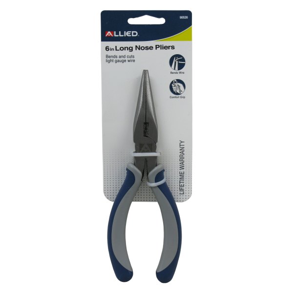 Allied Tools® - 6" Box Joint Straight Jaws Multi-Material Handle Cutting Needle Nose Pliers