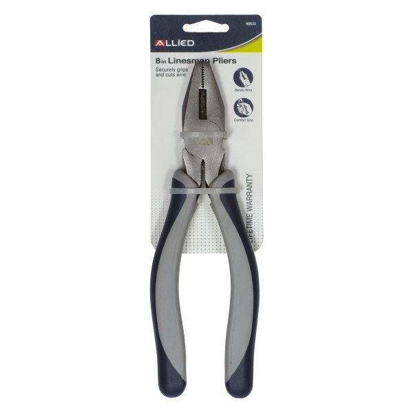 Allied Tools® - 8" Multi-Material Handle Flat Grip/Cut Jaws Linemans Pliers