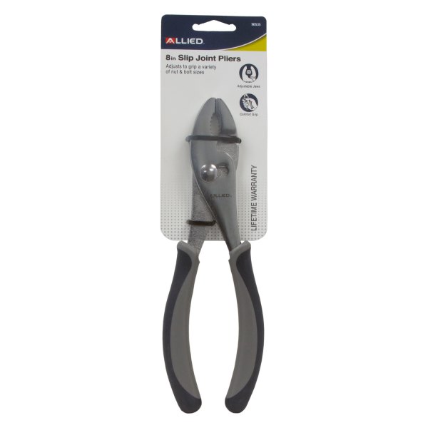 Allied Tools® - 8" Multi-Material Handle Round Nose Slip Joint Pliers