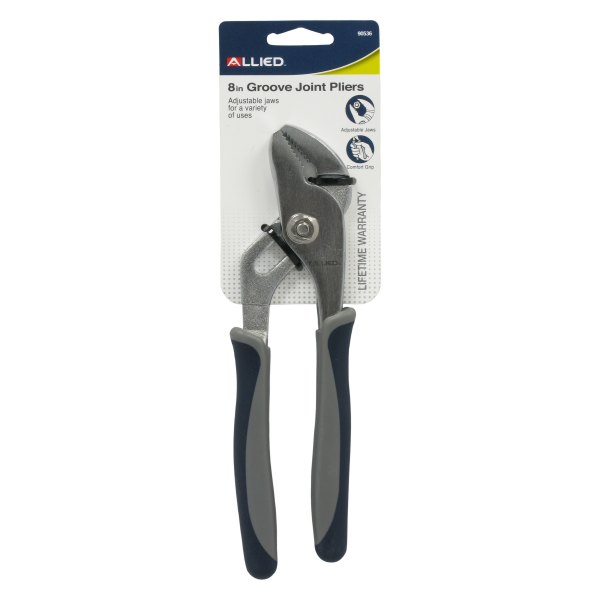Allied Tools® - 8" Straight Jaws Multi-Material Handle Tongue & Groove Pliers