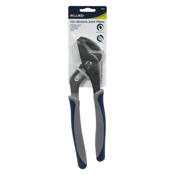 Allied Tools® - 10" Straight Jaws Multi-Material Handle Tongue & Groove Pliers