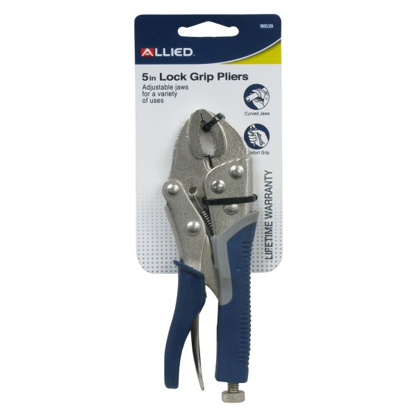 Allied Tools® - 5" Multi-Material Handle Curved Jaws Lock Grip Locking Pliers