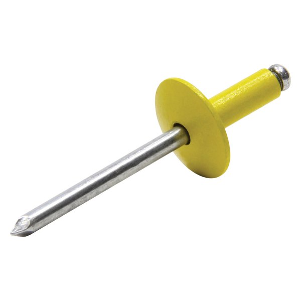 AllStar Performance® - 3/16" x 3/8" SAE Aluminum Large Head Yellow Economy Blind Rivets (250 Pieces)