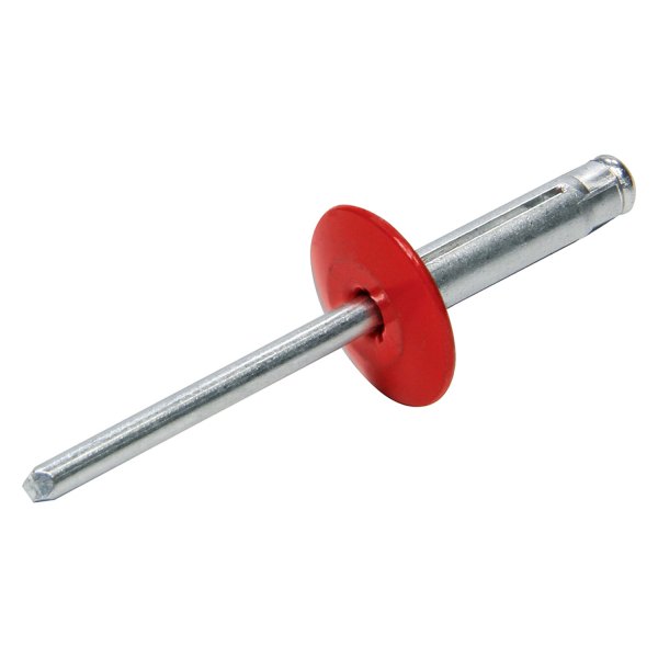 AllStar Performance® - 3/16" x 3/8" SAE Aluminum Large Head Red Tri-Fold Blind Rivets (250 Pieces)